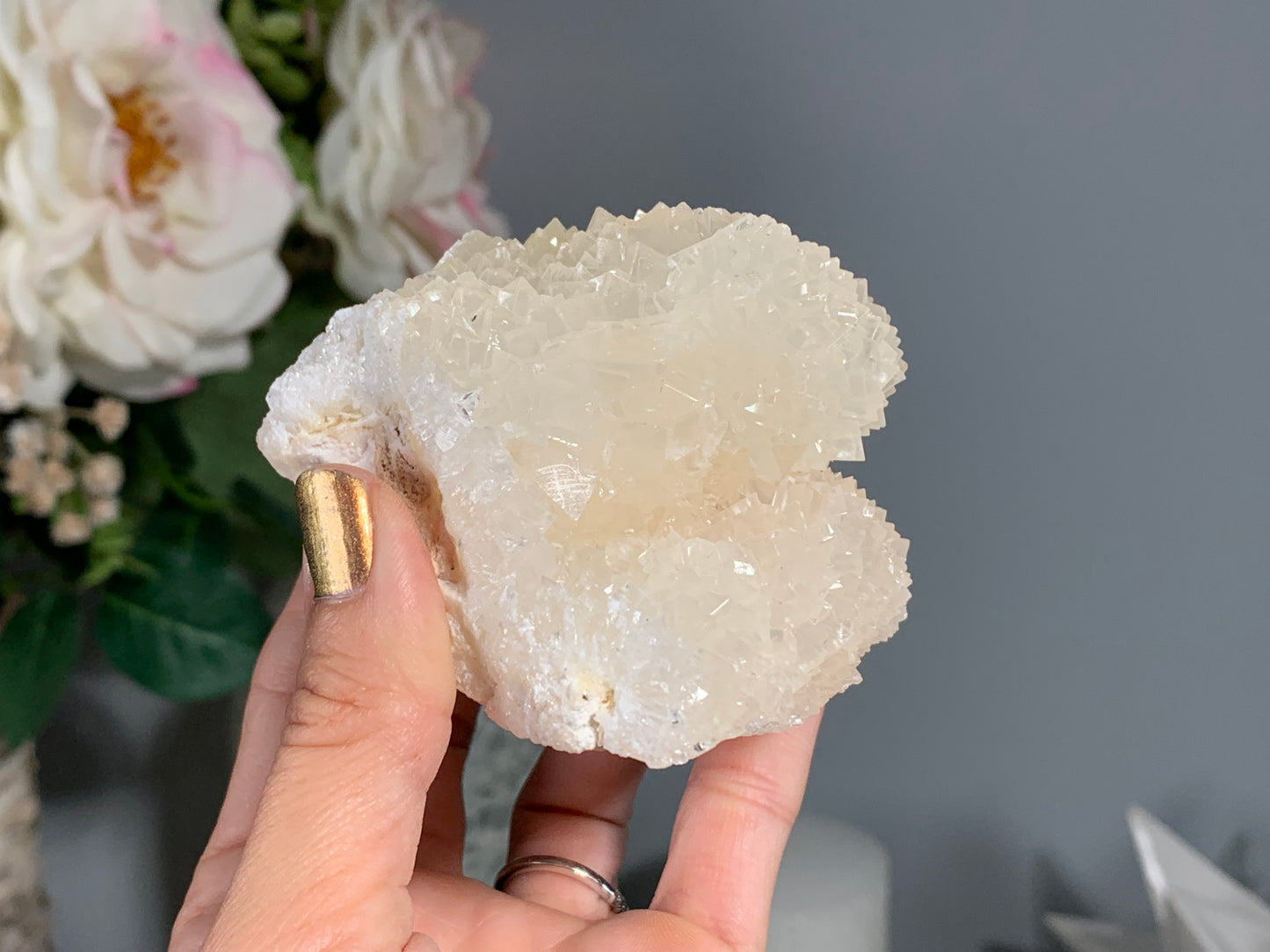 Natural Premium Calcite Flower (2.9", 74mm)