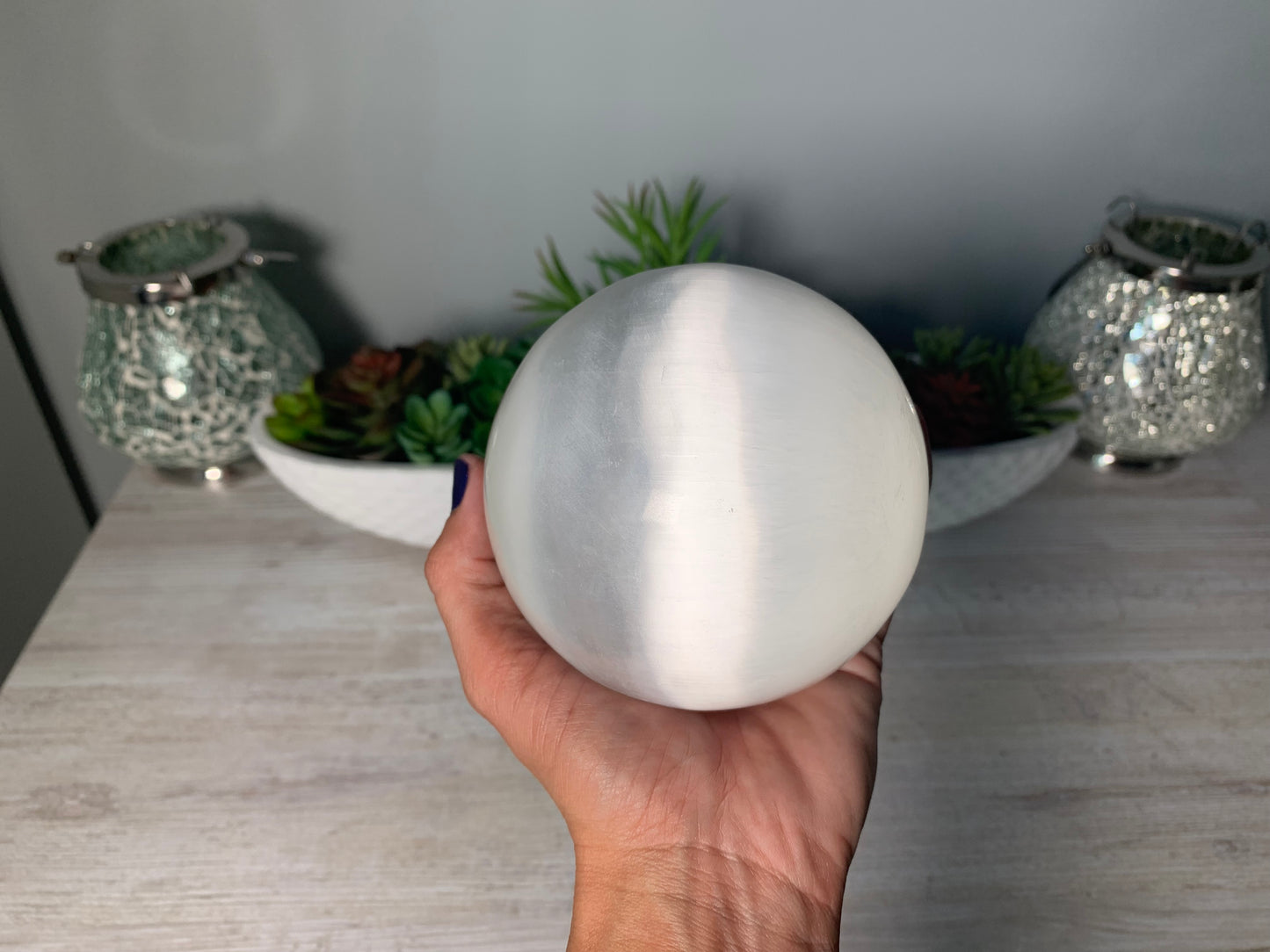 Selenite Sphere (3.75-4" 9-10cm)