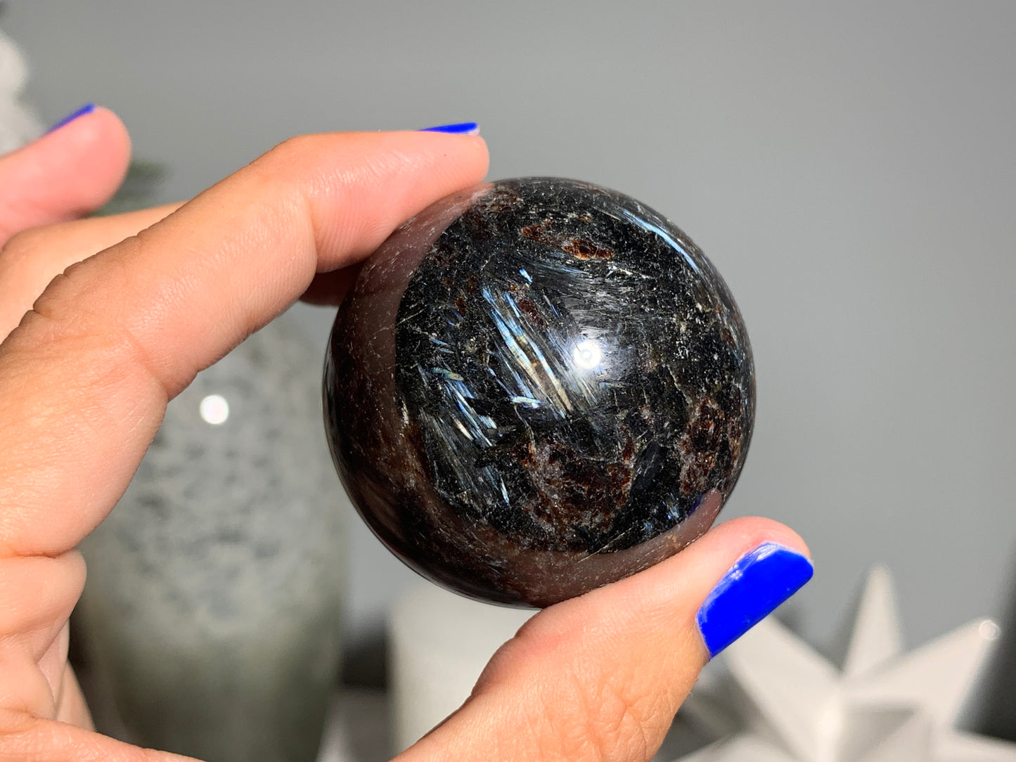 Grade A+ Anthophyllite Sphere (1.75" 45mm)