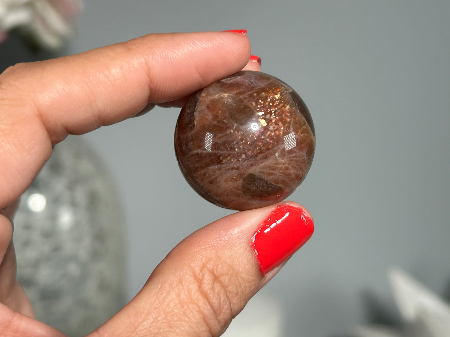 Confetti Sunstone Sphere (1.1", 29mm)