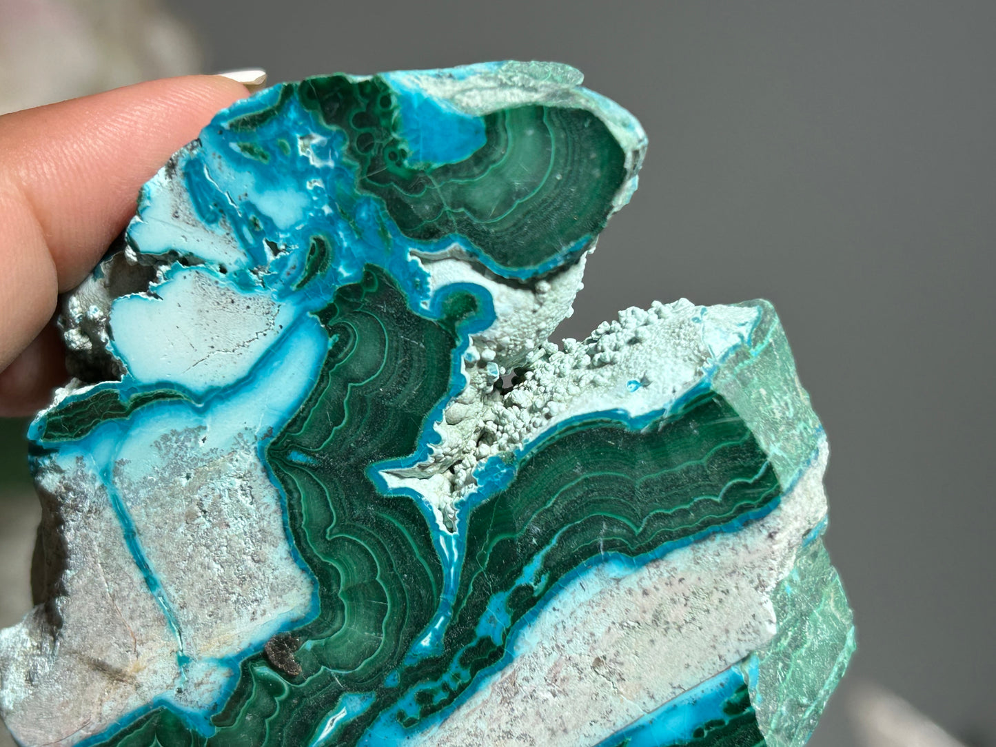 Malachite Chrysocolla Slab (2.8", 72mm)