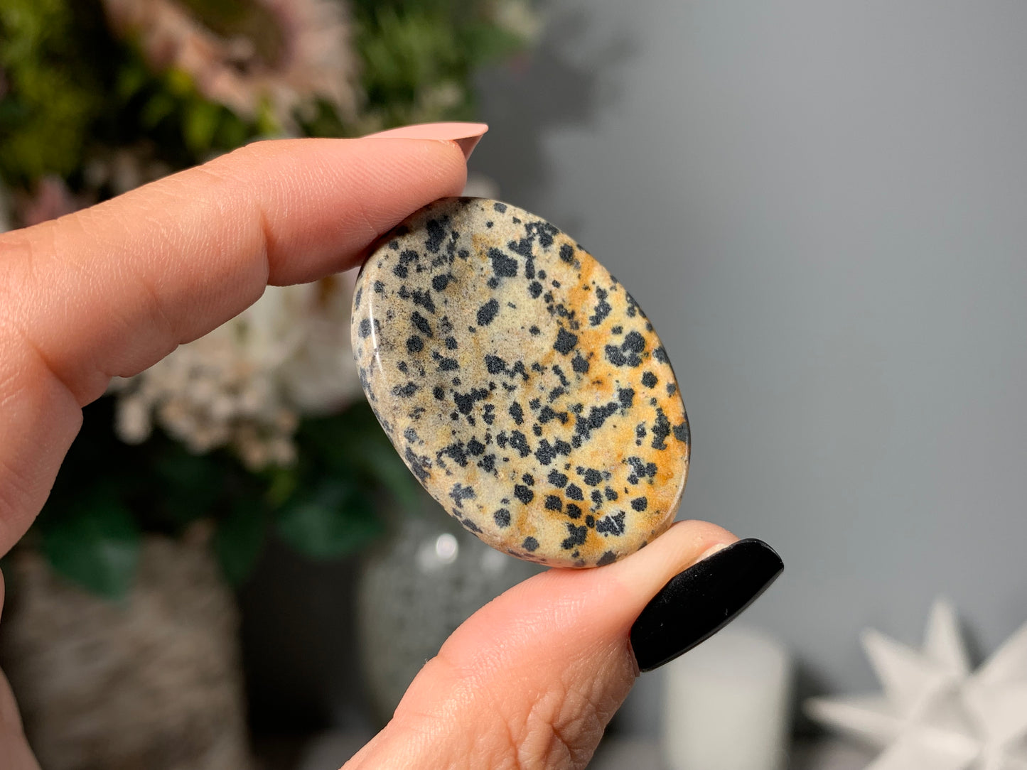 Dalmatian Jasper Thumb Stone