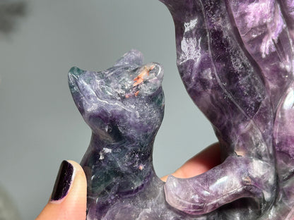 Fluorite Fox (6.6", 167mm)