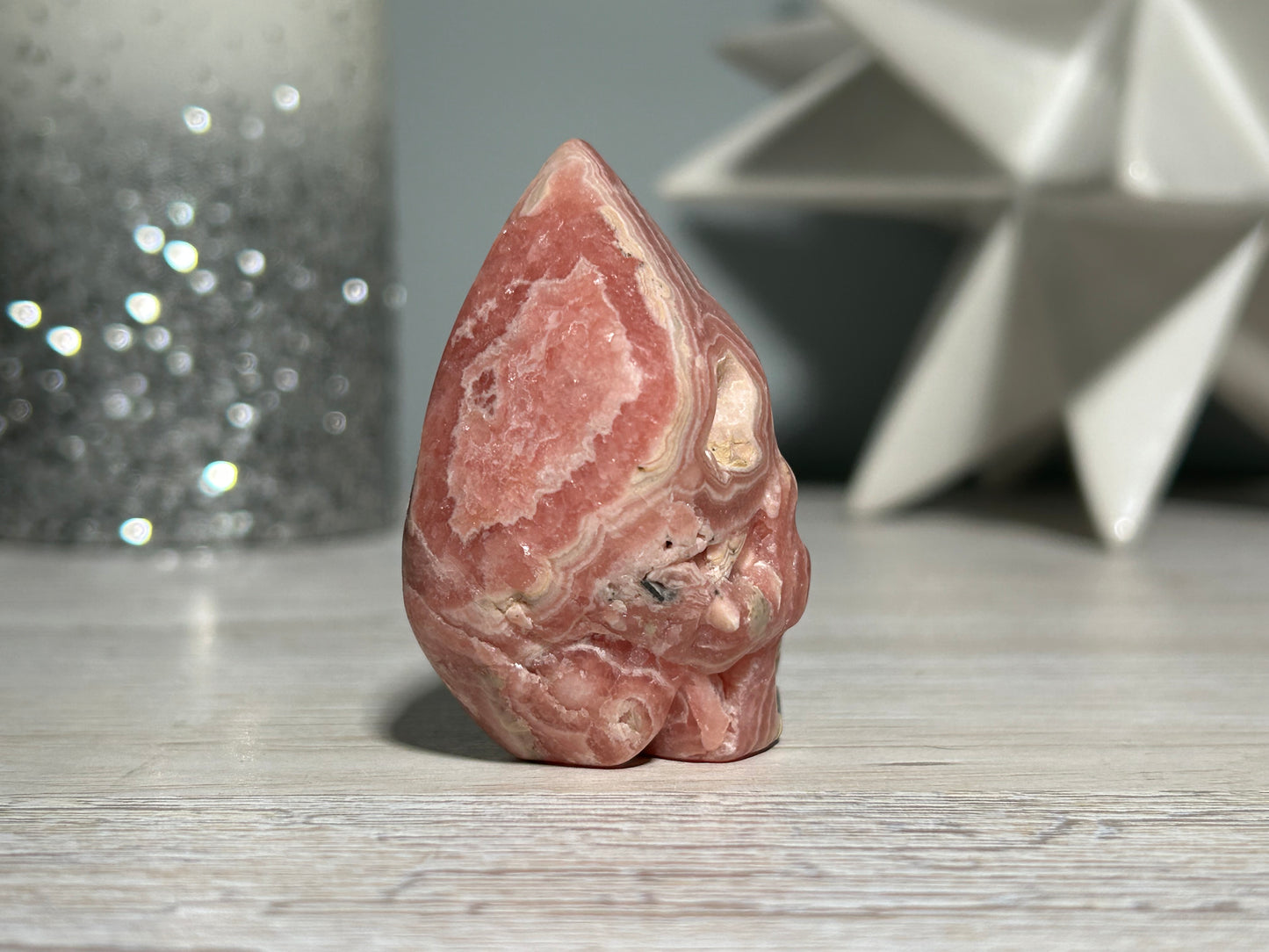 Rhodochrosite Skull (2.2", 55mm)