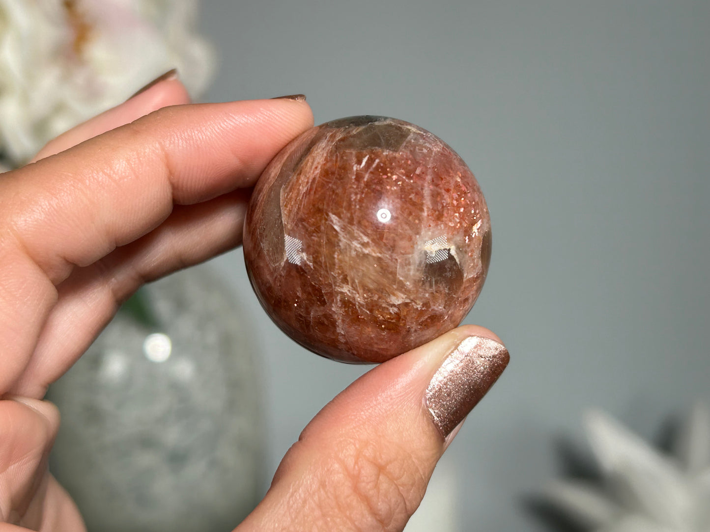 Confetti Sunstone Sphere (1.4", 35mm)