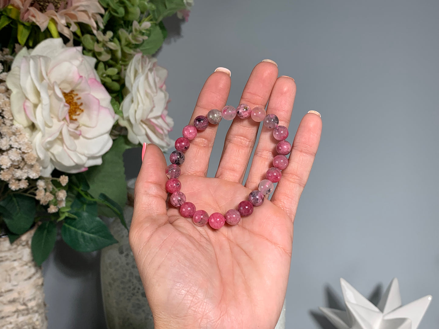 8mm Rhodonite Bracelet