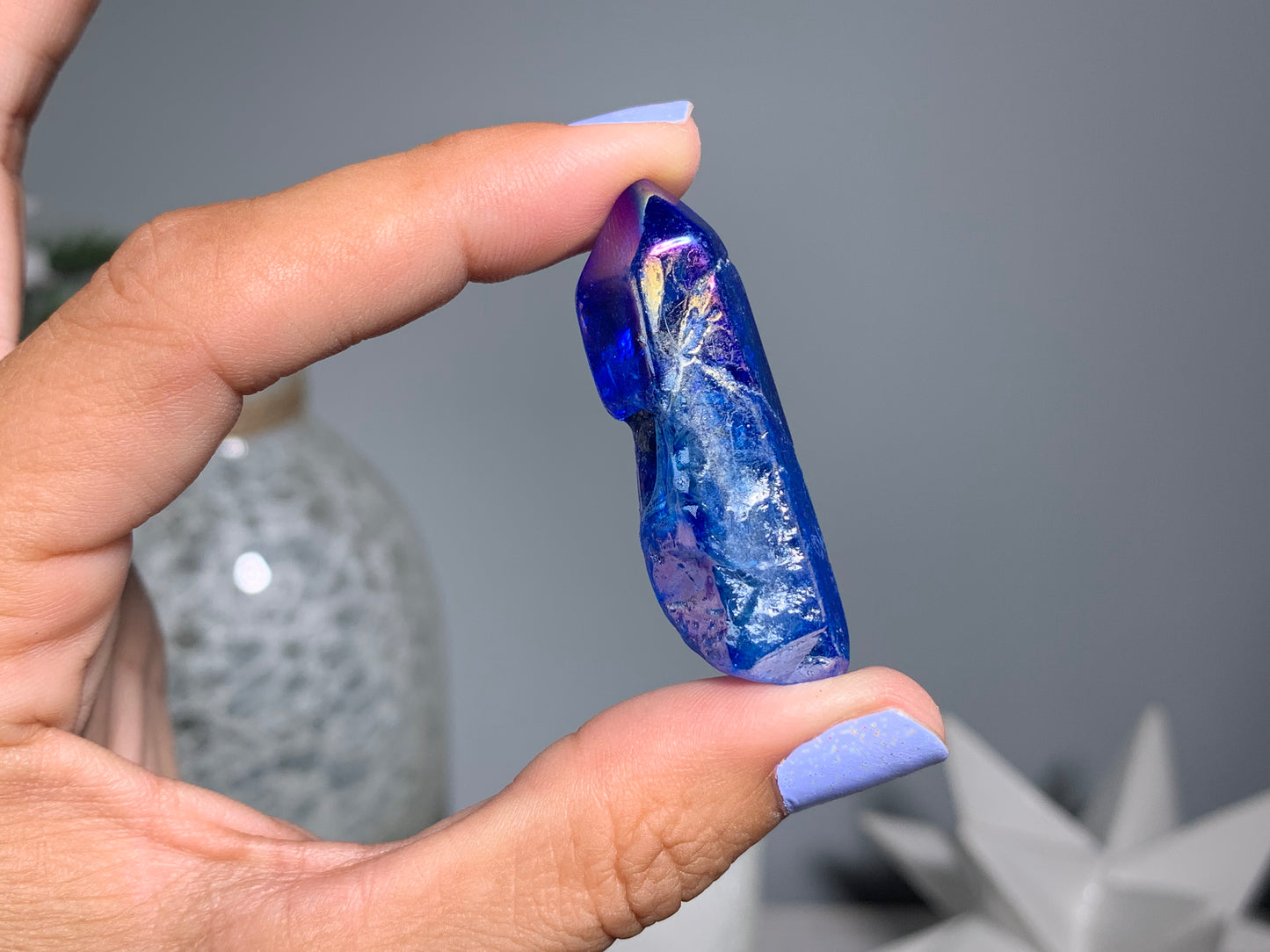 Blue Aura Quartz Point