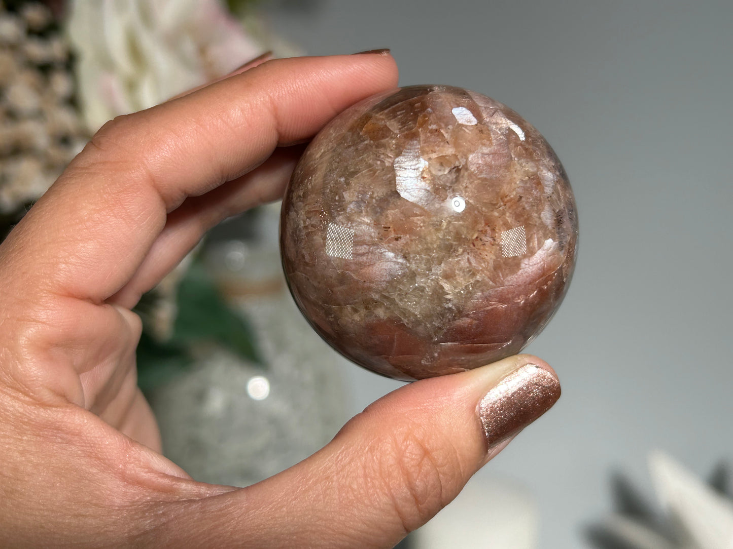 Confetti Sunstone Sphere (1.8", 47mm)