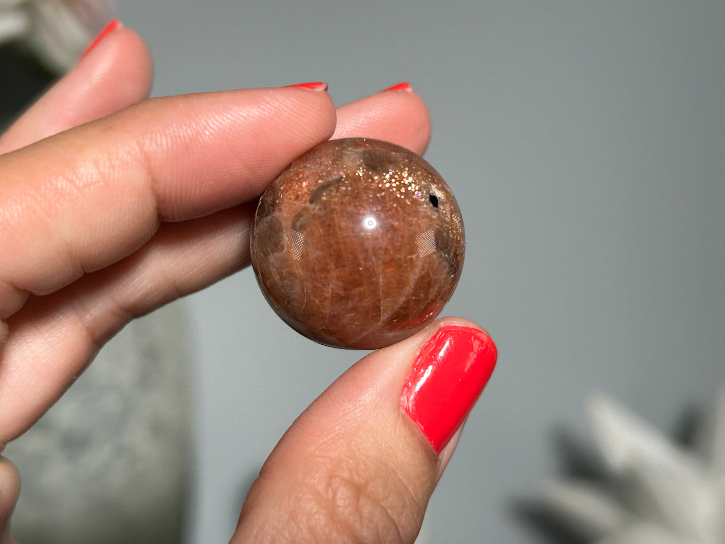 Confetti Sunstone Sphere (1", 24mm)