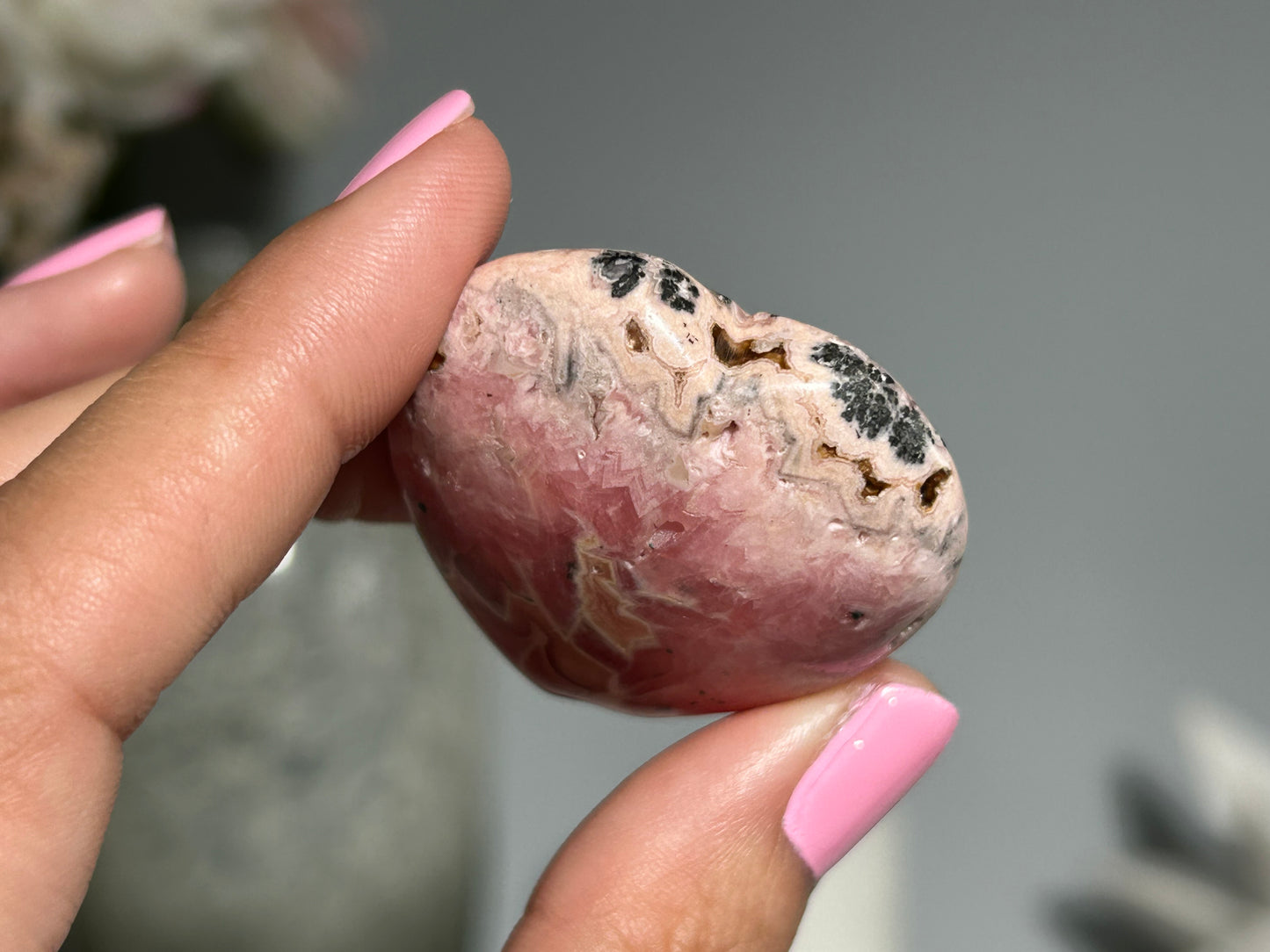 Rhodochrosite Heart (1.5" 37mm)