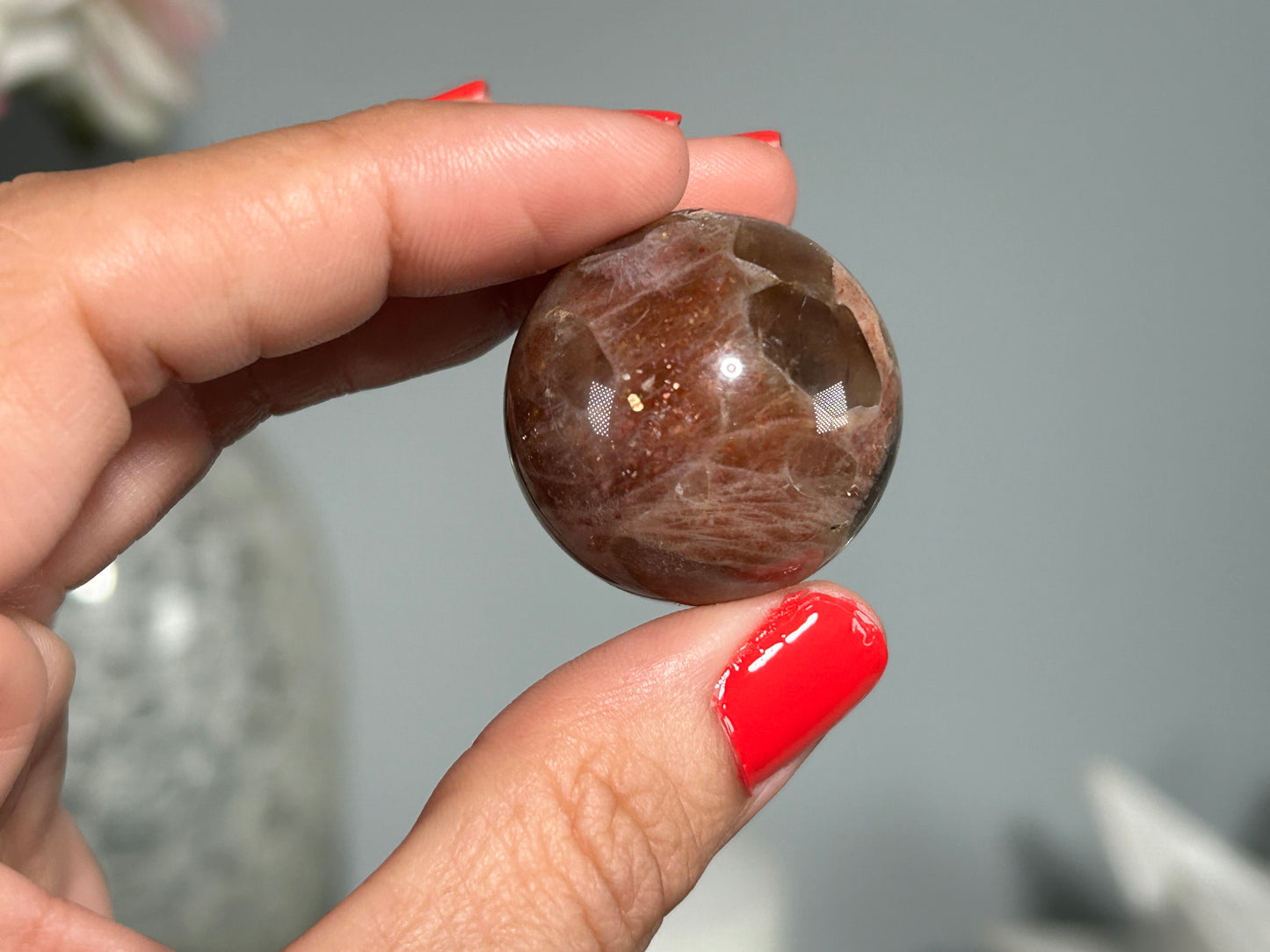 Confetti Sunstone Sphere (1.1", 29mm)