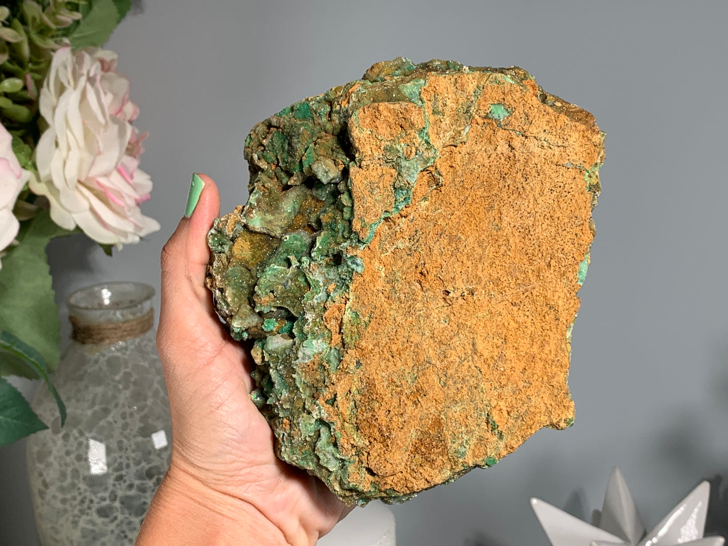 Druzy Chrysoprase (5.9", 150mm)