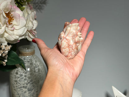Red Vein Jasper Heart (2.9", 73mm)
