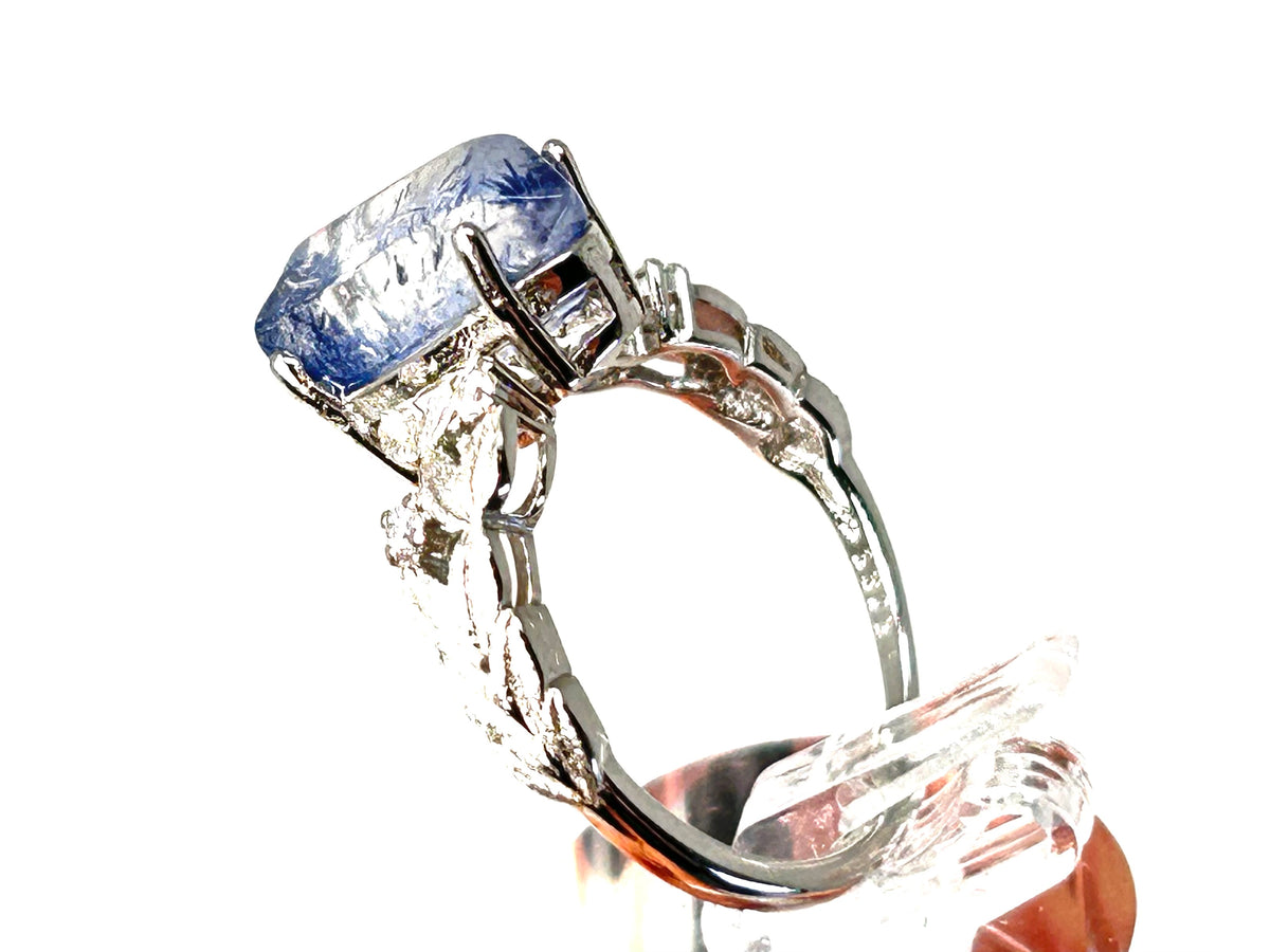 Dumortierite Leaf Ring