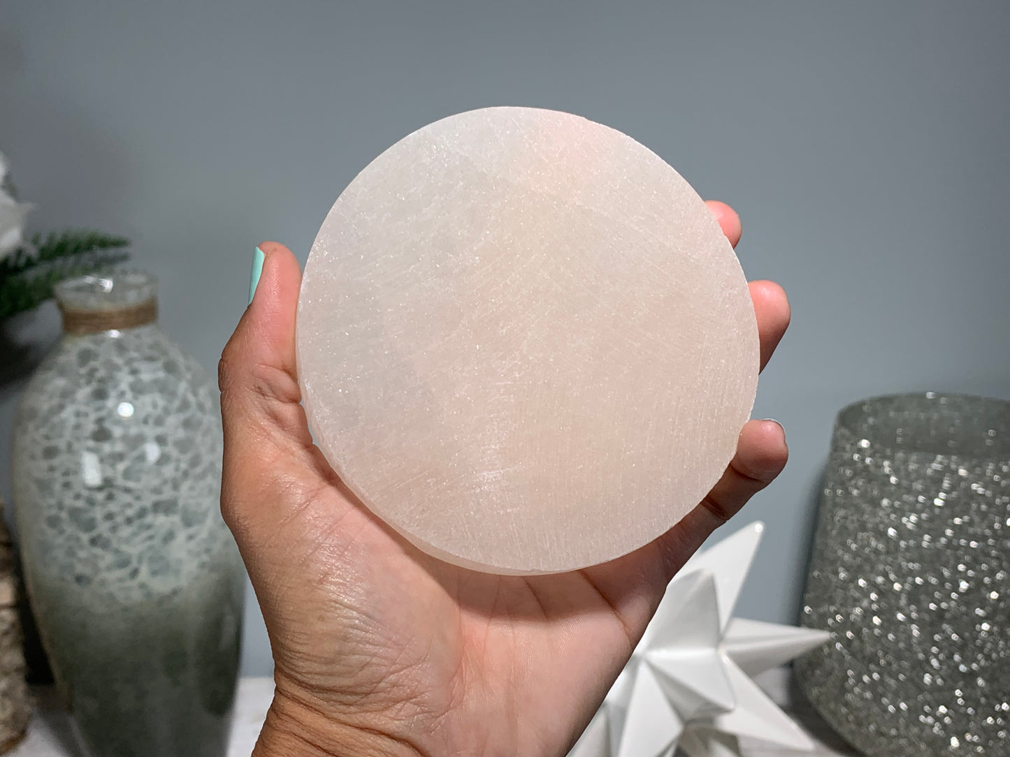 Selenite Disk (4")