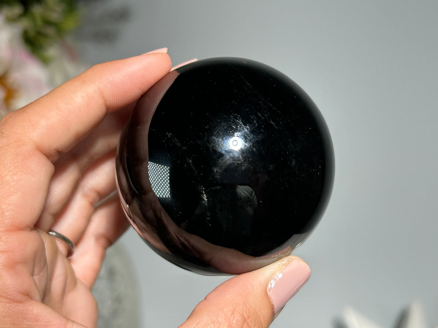 Gold Sheen Obsidian Sphere (2.4", 60mm)