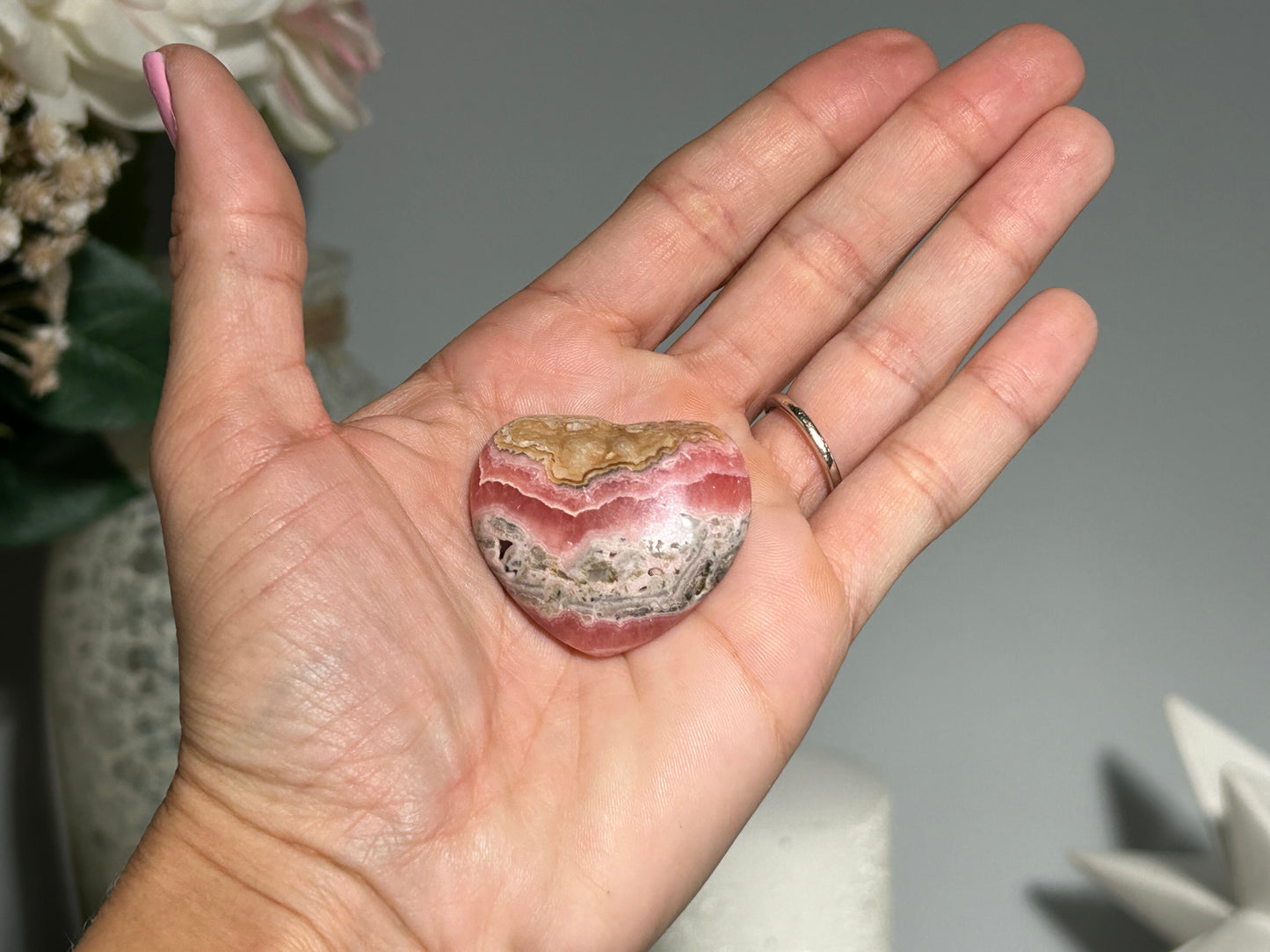 Rhodochrosite Heart (1.4" 37mm)