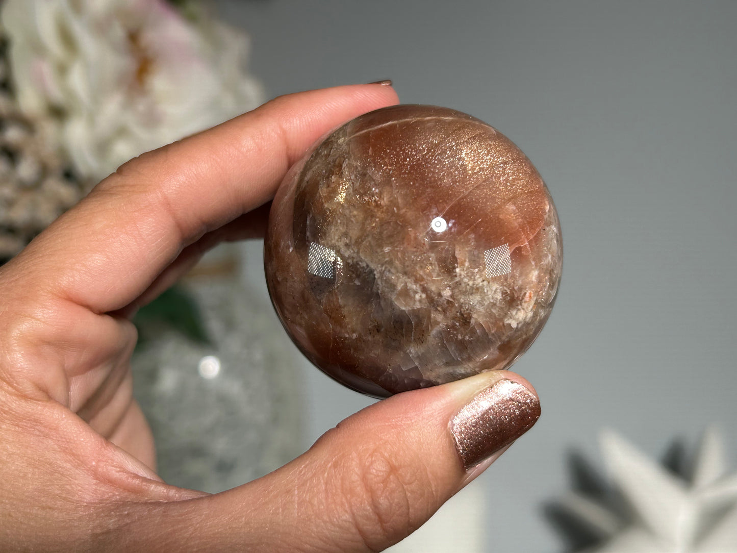 Confetti Sunstone Sphere (1.8", 47mm)