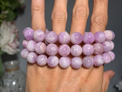 10mm Purple Kunzite Bracelet