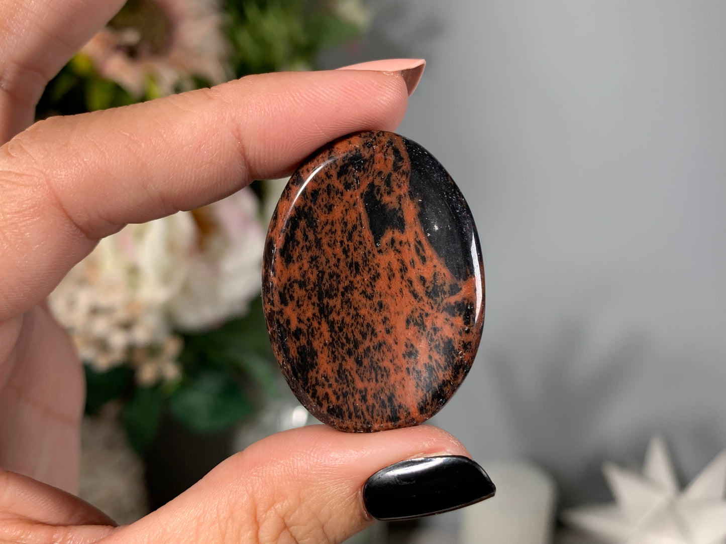 Mahogany Obsidian Thumb Stone