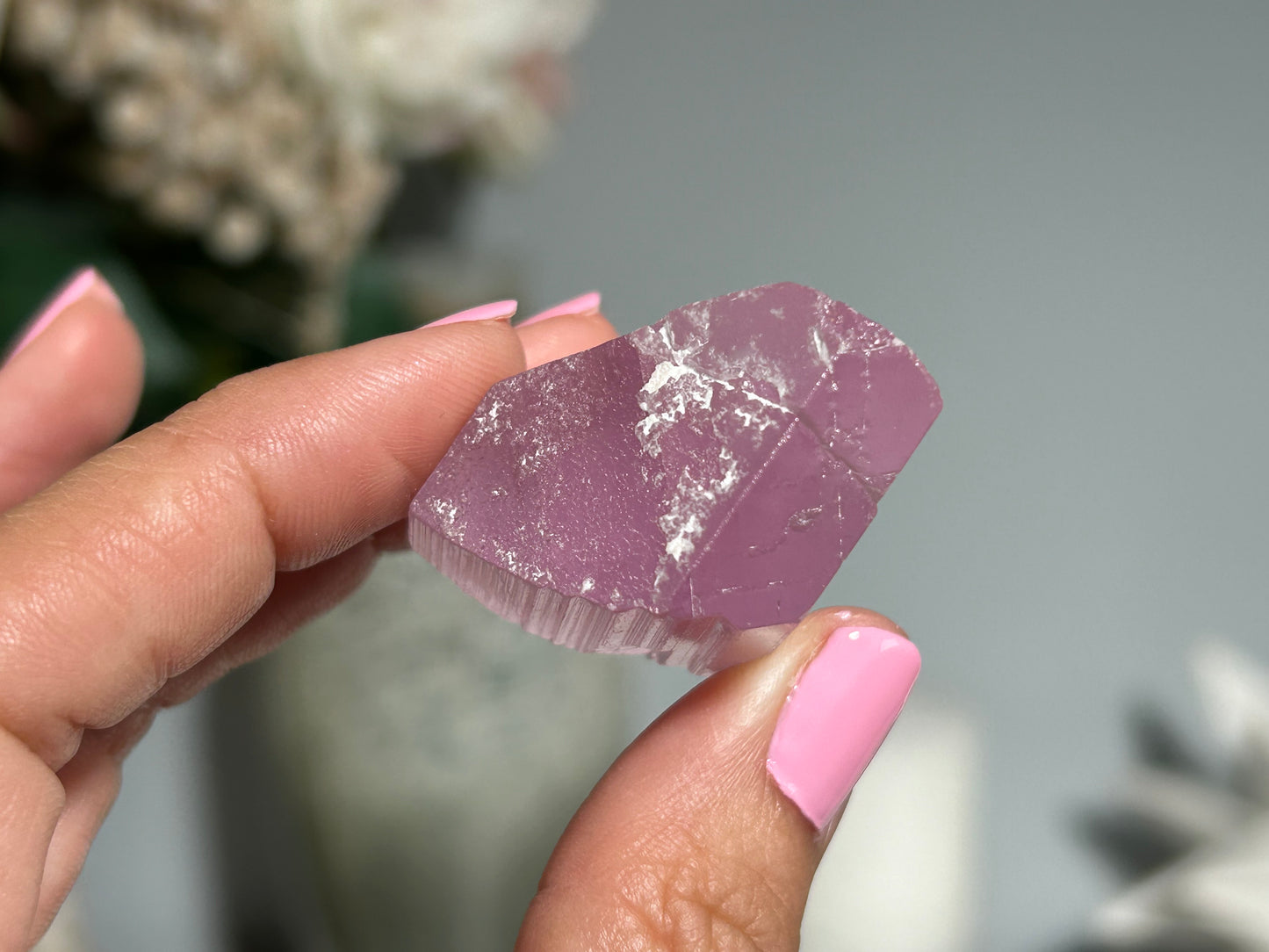 Natural Purple Kunzite Point (1.6", 40mm)