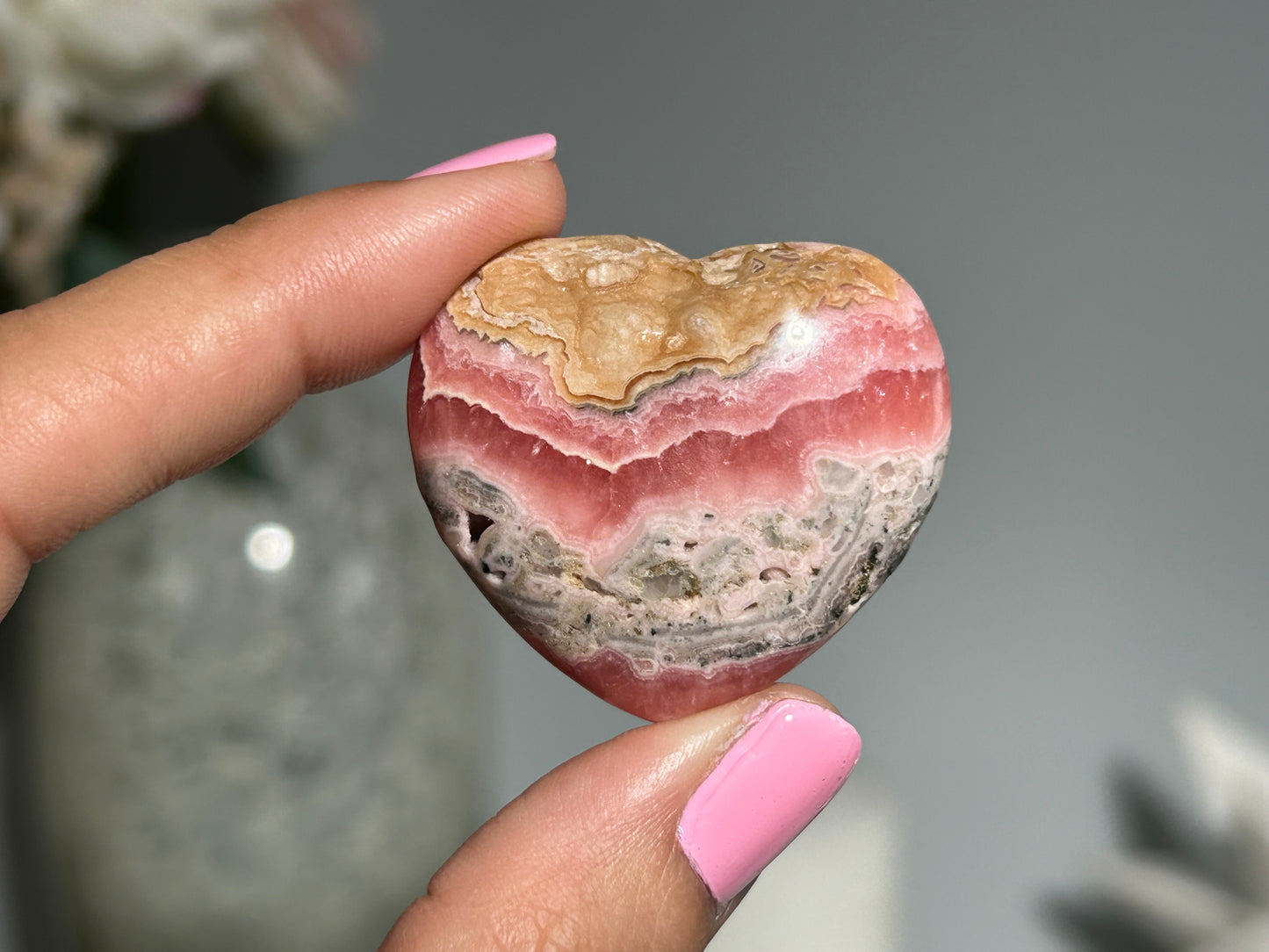 Rhodochrosite Heart (1.4" 37mm)