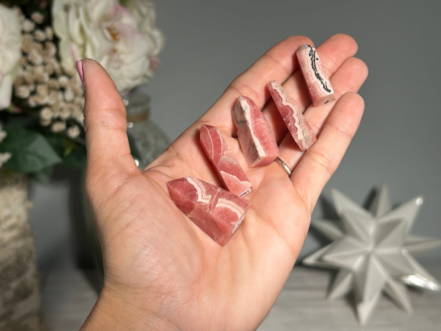 Mini Rhodochrosite Obelisk