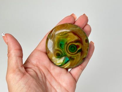 Reserved Dyed Agate Palm Stone