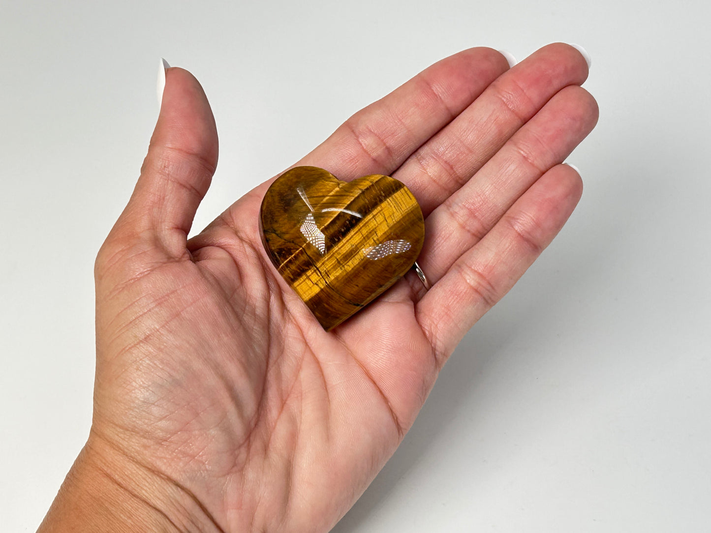Tigers Eye Heart (1.6", 42mm)