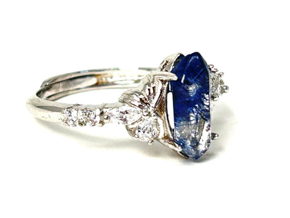 Dumortierite Butterfly Ring