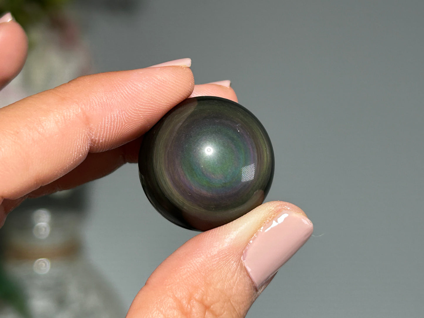 Small Rainbow Obsidian Sphere