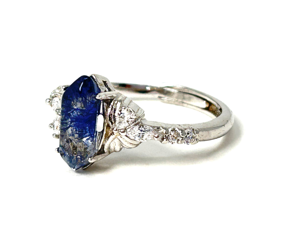 Dumortierite Butterfly Ring