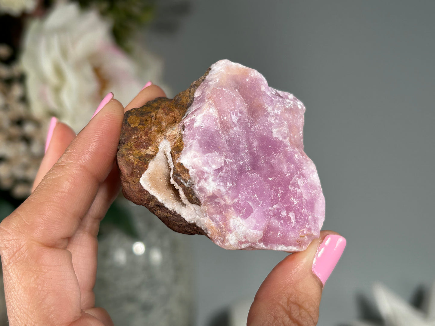 Natural Pink Aragonite (2.4", 61mm)