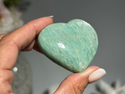Amazonite Heart (2.2", 57mm)