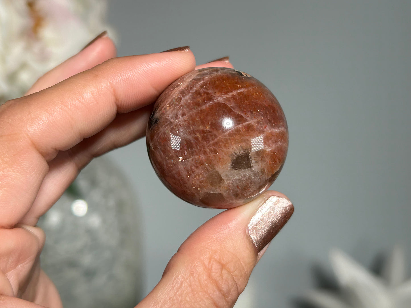 Confetti Sunstone Sphere (1.4", 35mm)