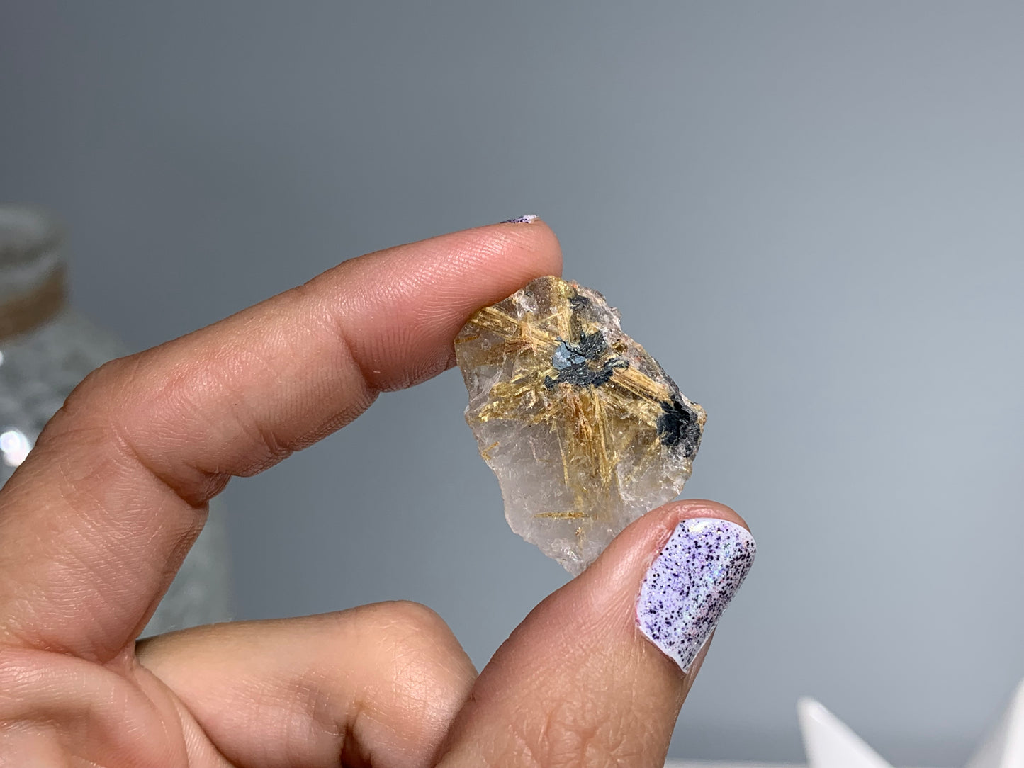 Gold Rutile in Quartz (5-8 grams)