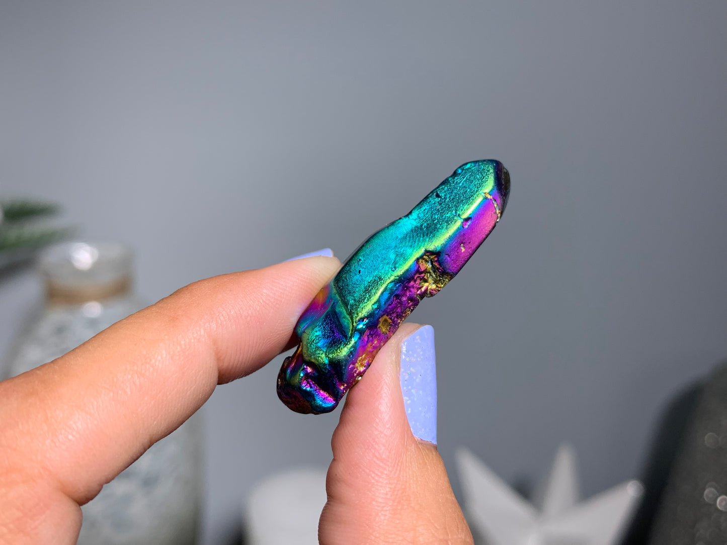 Titanium Aura Quartz Point