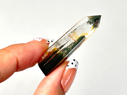 Golden Healer with Chlorite Tower