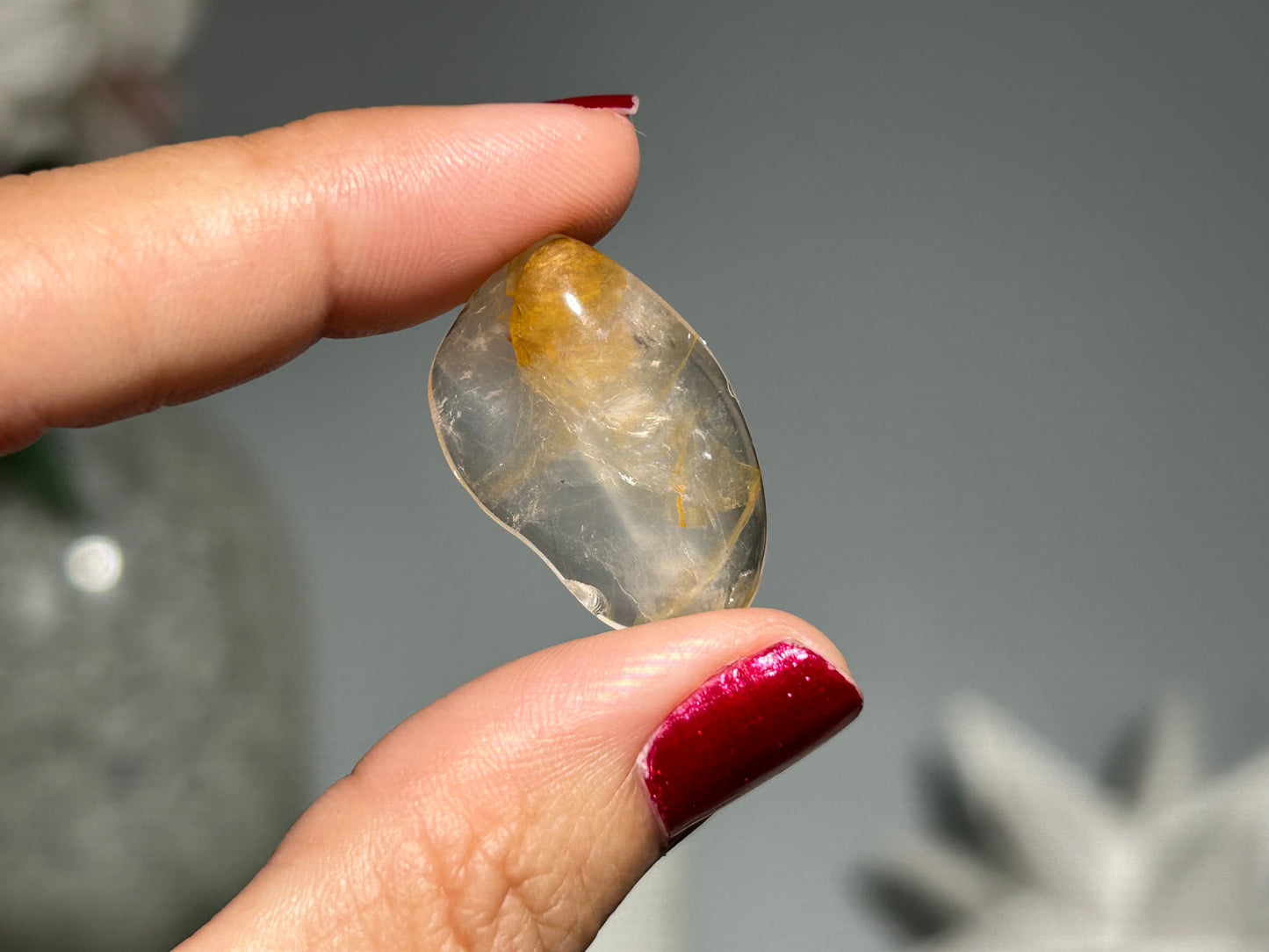 Tumbled Yellow Hematoid Quartz Small