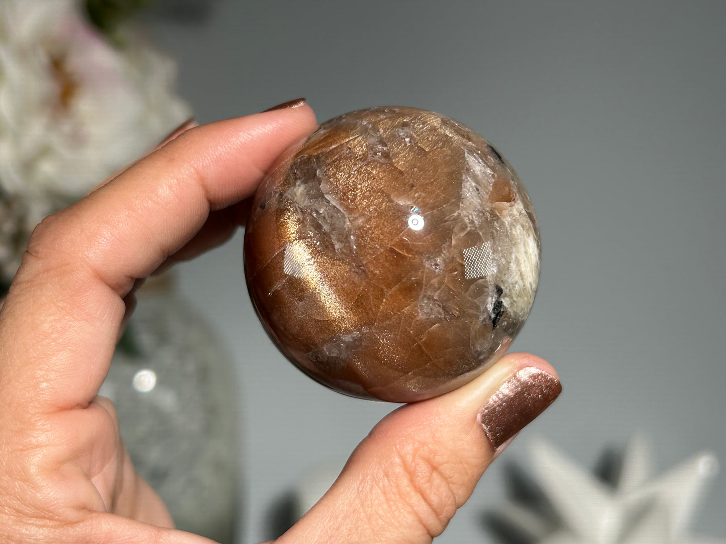 Confetti Sunstone Sphere ( 1.8", 47mm)