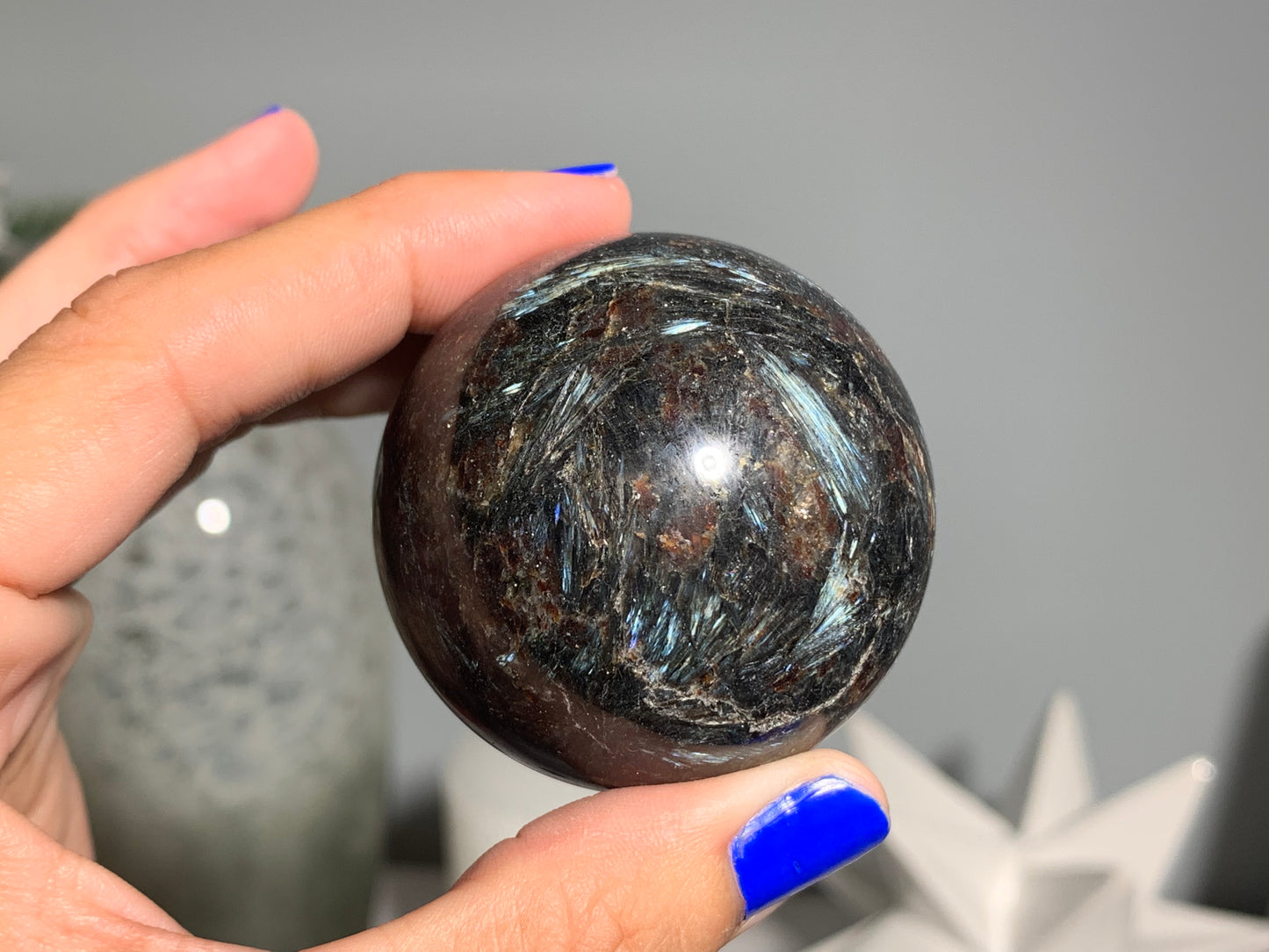 Grade A+ Anthophyllite Sphere (1.75" 45mm)