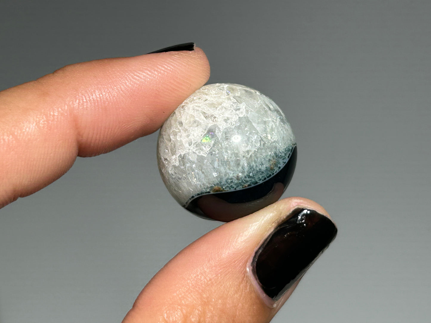 Mini Black Agate Sphere
