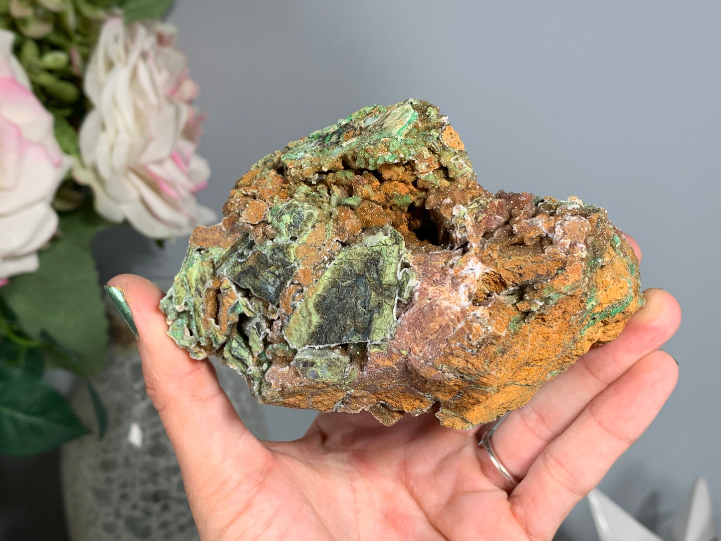 Druzy Chrysoprase (4.6", 117mm)