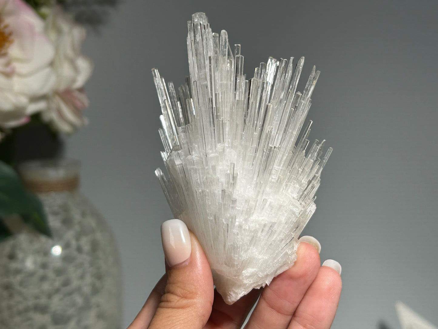 Natural Scolecite Cluster (4", 103mm)