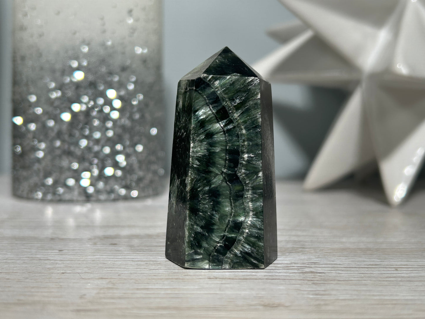 Seraphinite Tower (2.3", 59mm)