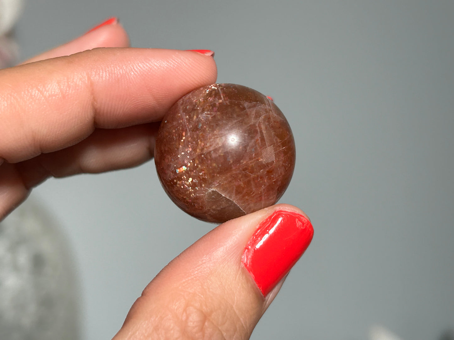 Confetti Sunstone Sphere (0.9", 24mm)