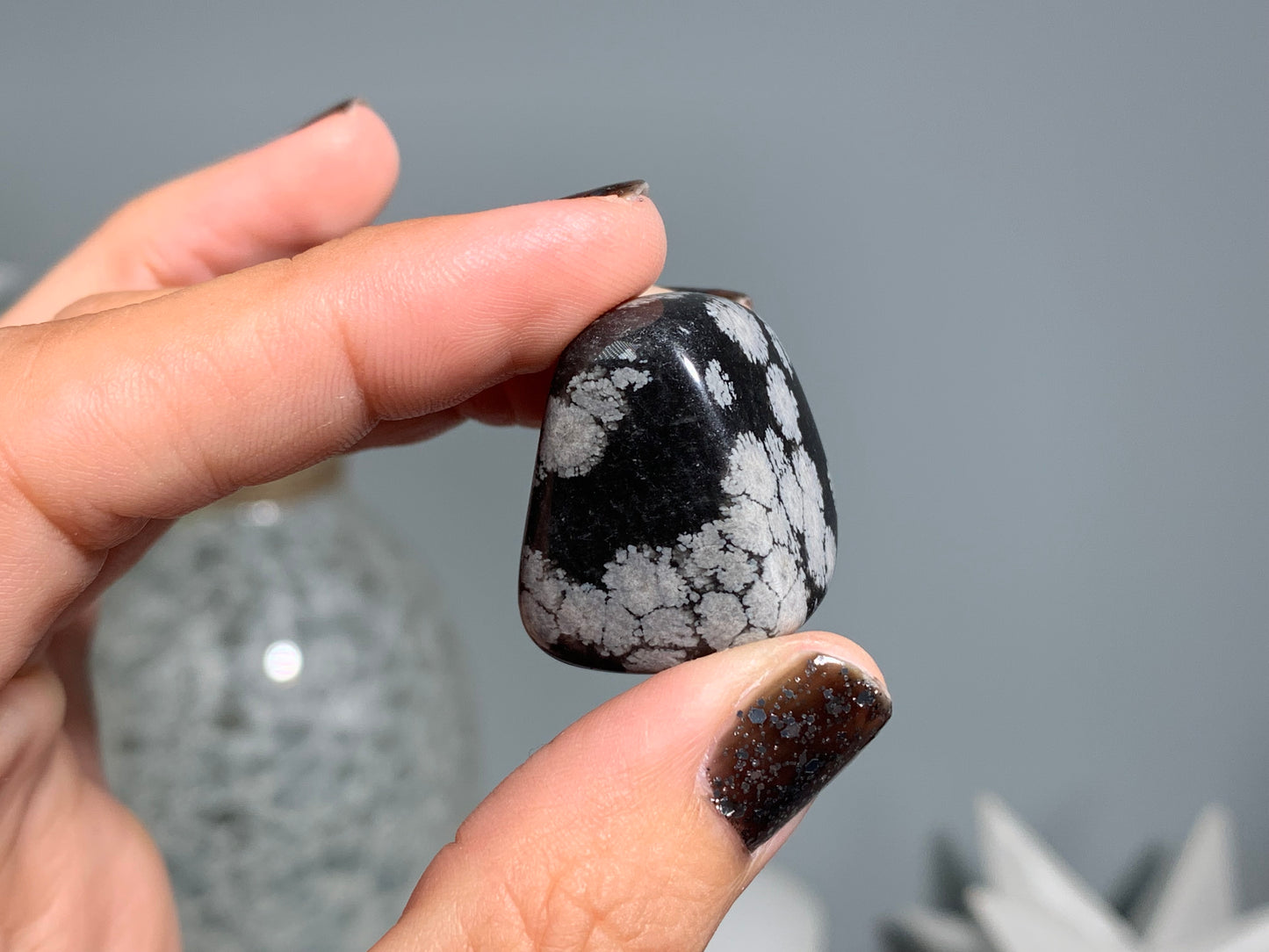 Tumbled Snowflake Obsidian Large