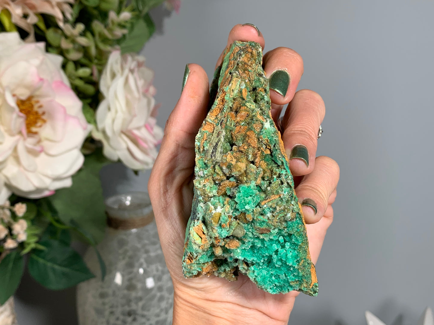 Druzy Chrysoprase (4.1", 105mm)