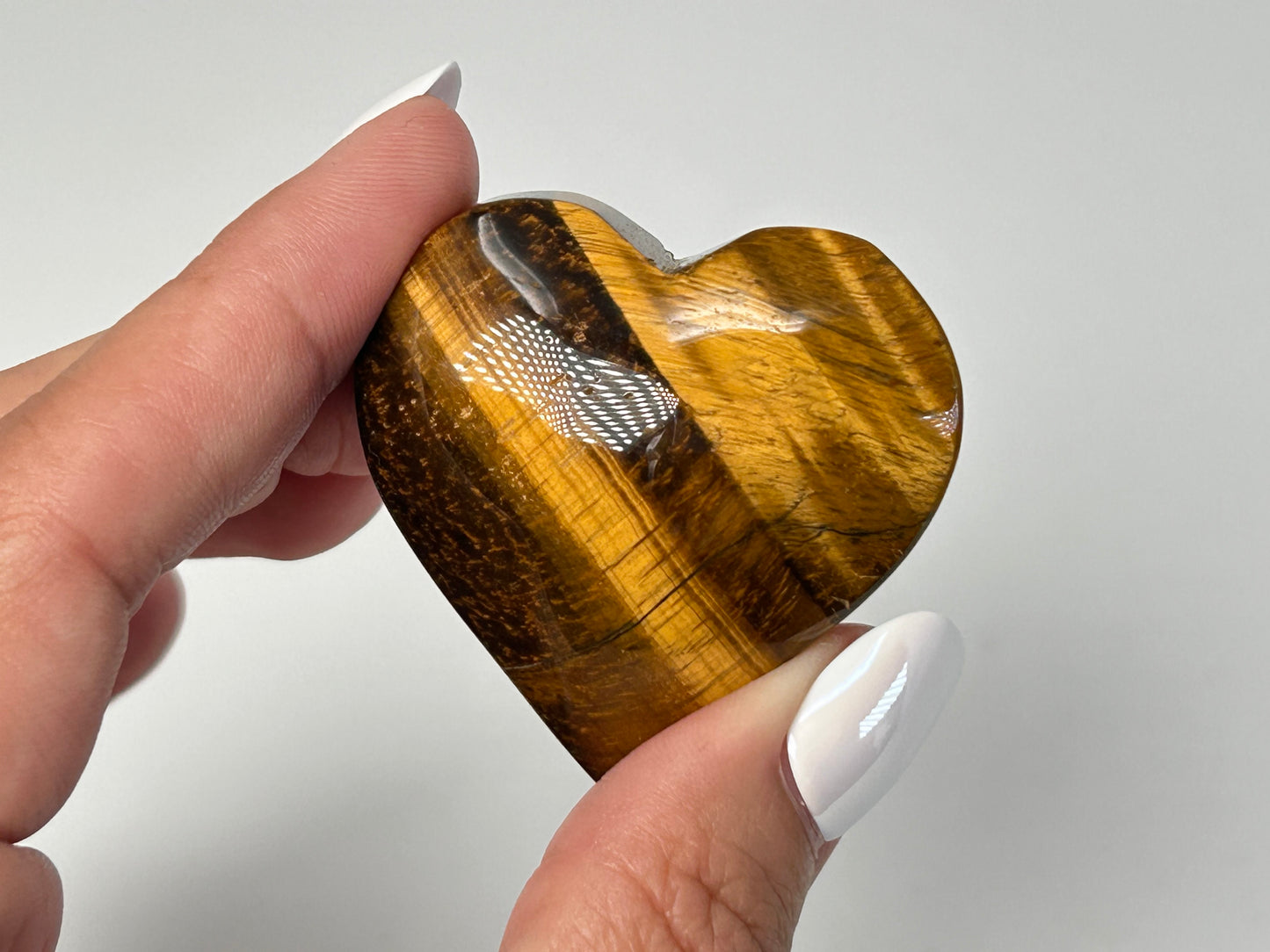 Tigers Eye Heart (1.6", 42mm)