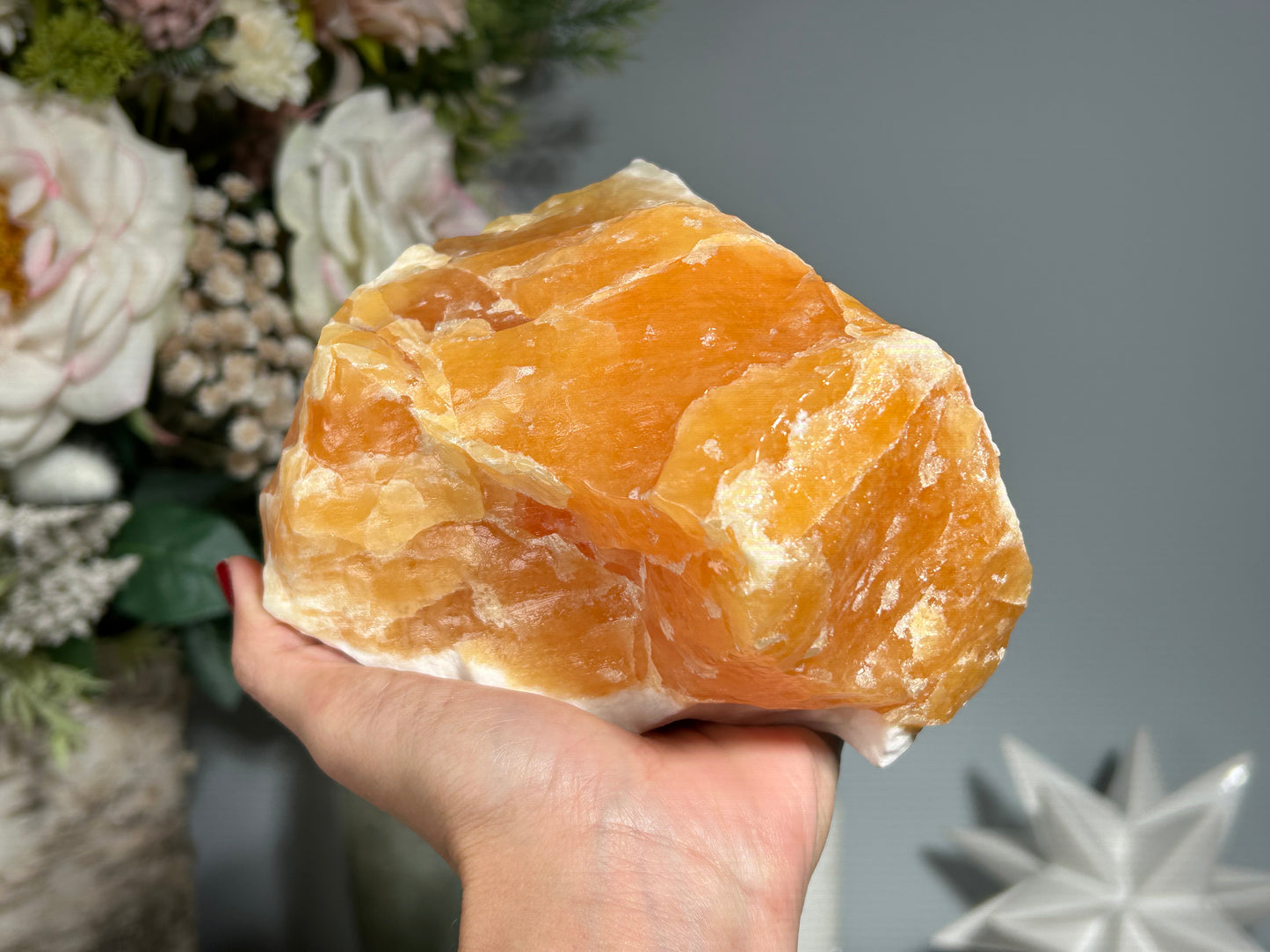 Orange Calcite Chunk